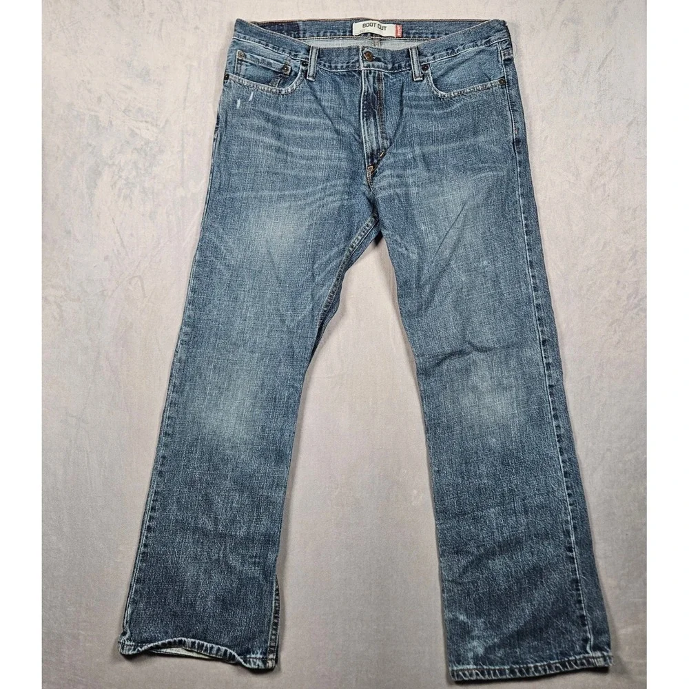 Levi's 527 Bootcut Jeans Mens 36x32 (Actual 38x32) Blue Slim Fit Denim Low Rise